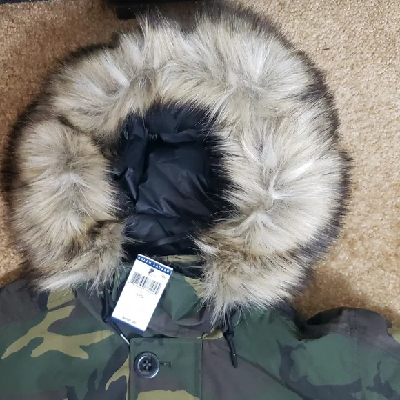 NWT Polo Ralph Lauren Camo Down Parka